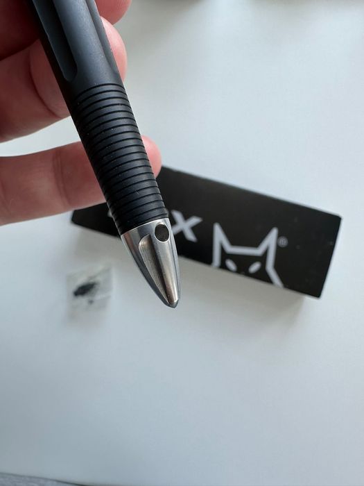 Ручка тактическая Fox MTD/2 со сменным наконечником чёрная