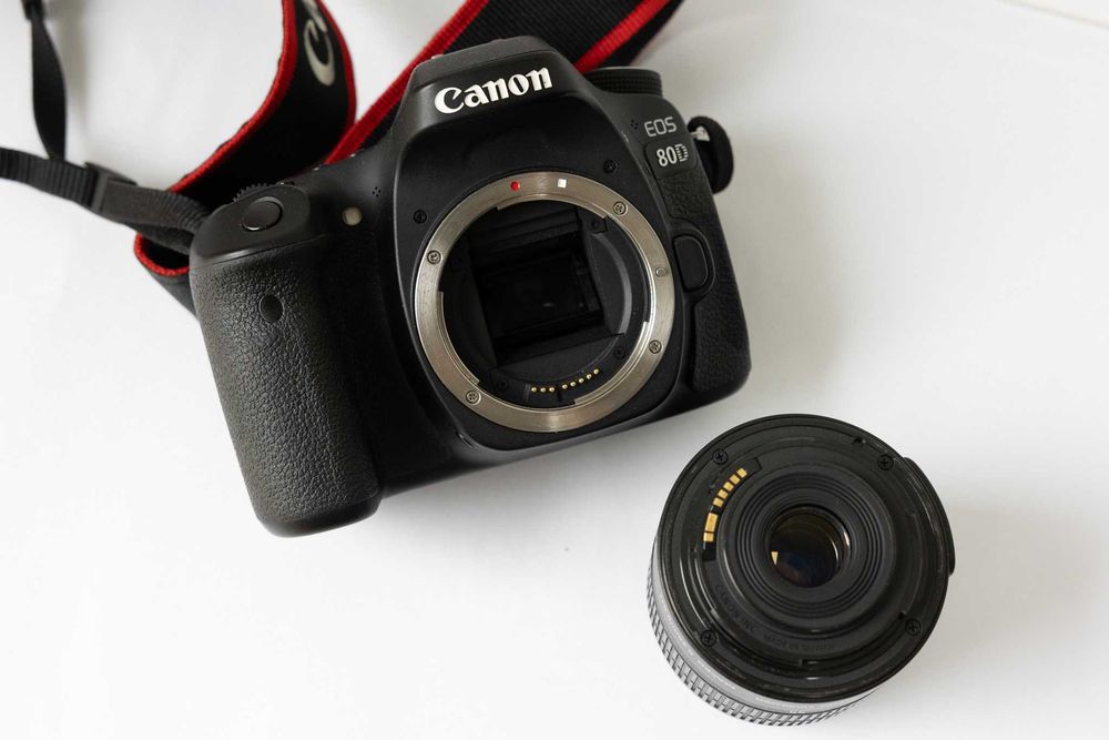 Aparat Canon EOS 80D obiektyw 50 mm f/1.4 torba pasek grip