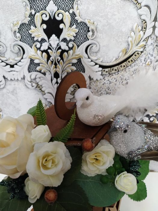 Подставка под свечи (декоративная свадебная)