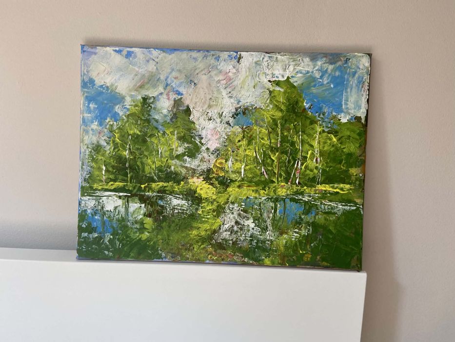 Obraz akrylowy technika impasto 30x40 cm