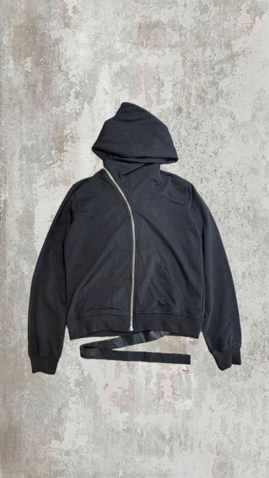 НА РУКАХ!! Rick Owens asymmetrical zip hoodie M L XL archive opium 1:1