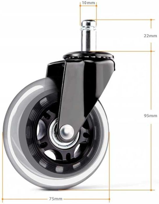10mm Gumowe Kauczukowe kółka do fotela IKEA