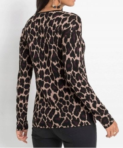 B.P.C sweter beżowy w cętki r.48/50