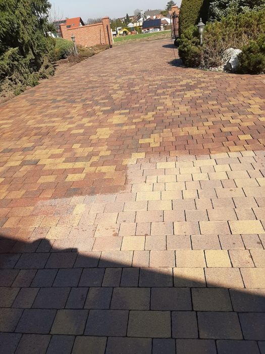 Mycie kostki brukowej,likwidacja mchu ,mycie elewacji zwyżka 20 m