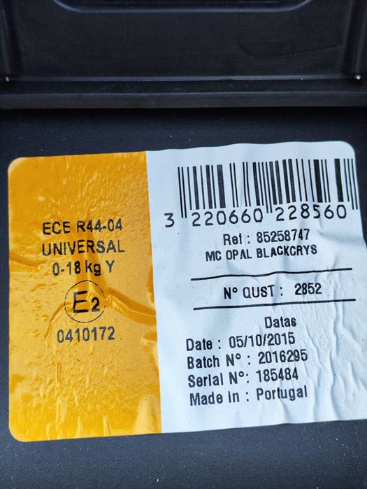 Fotelik samochodowy 0-18kg Maxi Cosi Opal