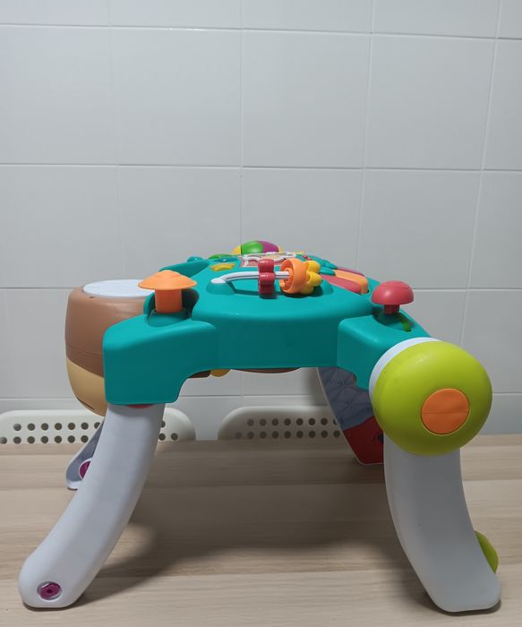 Andador bebé 3 em 1 com mesa de atividades