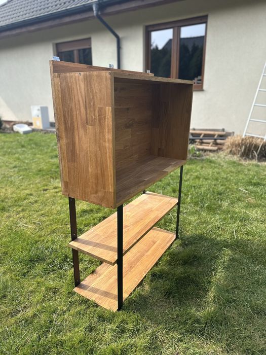 Debowa szafka. Loftowy styl prawdziwe drewno