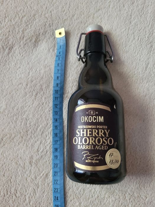 Butelka limitowana Porteru Sherry Oloroso Barrel Aged z Okocim