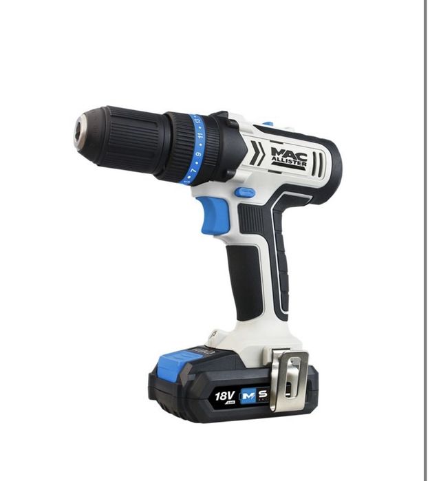 Шуруповерт акумуляторний MacAllister 18V 2 акумулятори 2,0 Ah Нові
