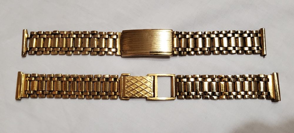 Позолоченный браслет Au для часов производства ссср