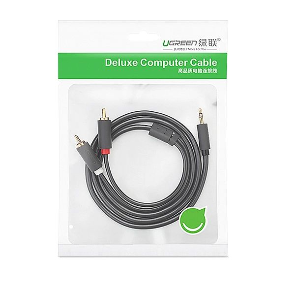 Kabel Ugreen AV102, 10513/3,5 mm mini jack (męski) / 2RCA (męski) 5m -