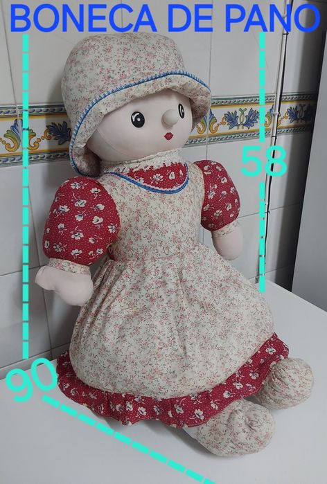 BONECA DE PANO P'CRIANÇA OU ADULTO. Casa,Decoração,Quarto,Sala,Cozinha