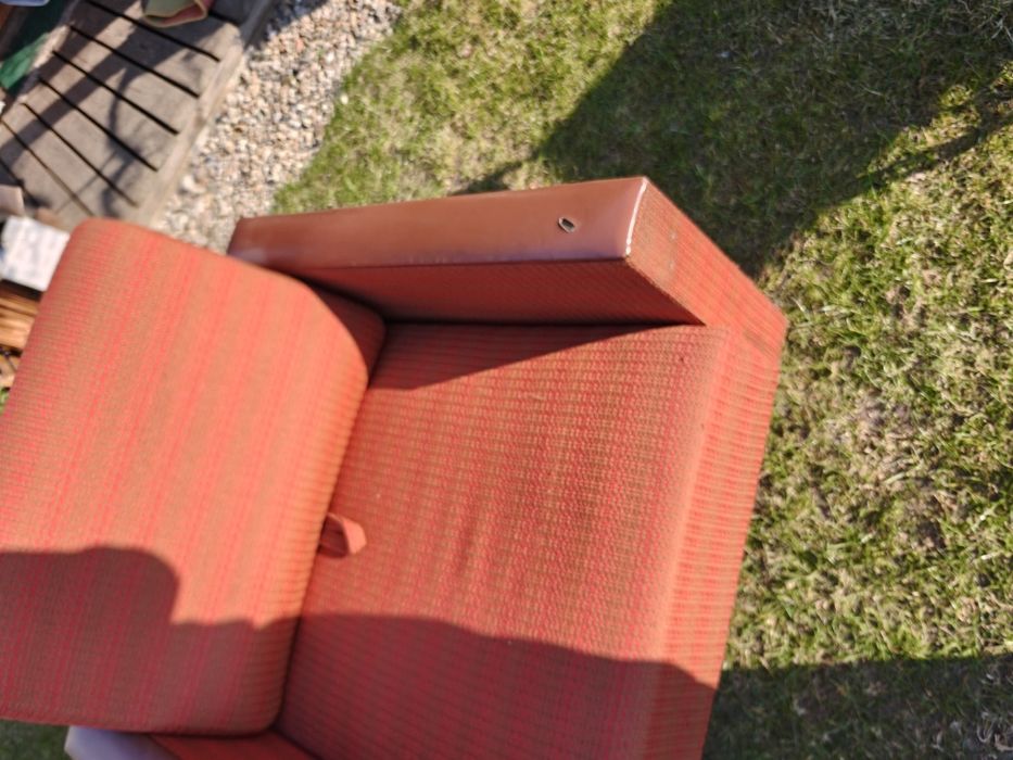 Fotel rozkładany amerykanka PRL