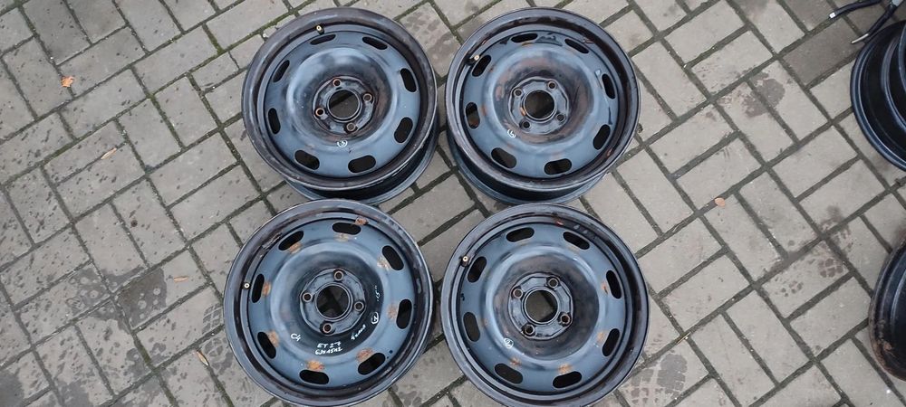 FELGI STALOWE 4x108 6Jx15 CALI ET27 CITROEN PEUGEOT KOMPLET 4 SZTUKI