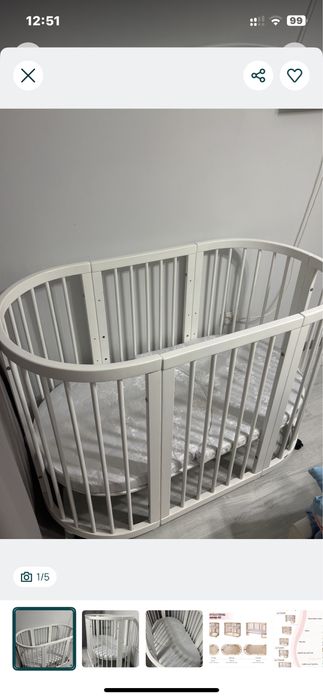 Дитяче ліжко  трансформер