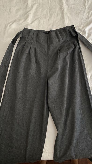 Calças Culottes de cintura subida - ZARA