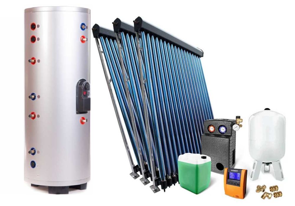 Zestaw solarny PROECOSOL CY 500 NOVO / zbiornik nierdzewka, miedź