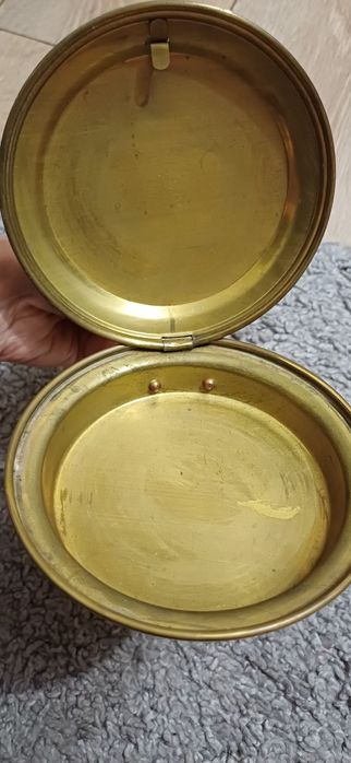 Винтажная латунная грелка для кровати, также известная как грелка-сков