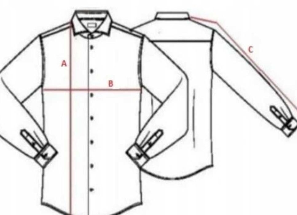 Koszula wizytowa biała męska XL bawełna 100% Van Graff