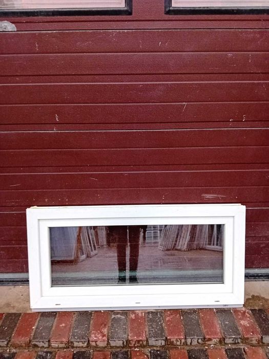 Okna jednoskrzydłowe jak nowe GEALAN 130x61 pcv poziome DOWÓZ KRAJ