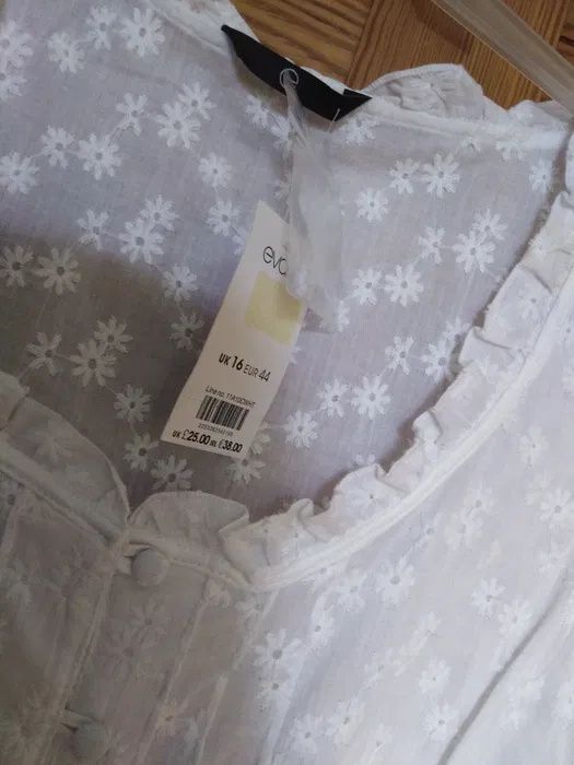 EVANS - biała koszula, bluzka, tunika idealna na upały r:44 /a4.