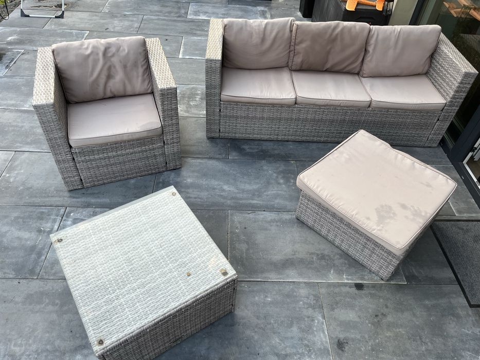 Zestaw rattanowy ogrodowy