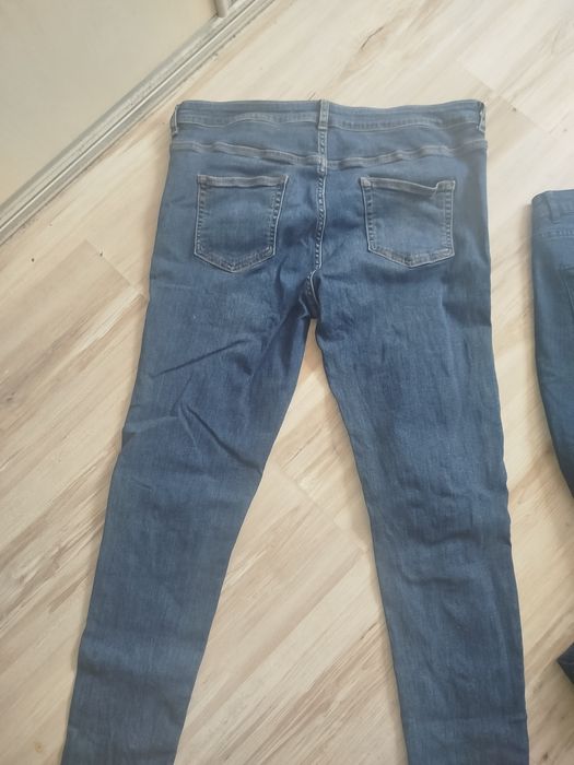 Spodnie Jeansy 2 pary+1 materiałowe (dziś 20zł)