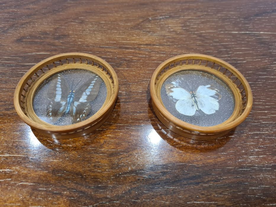 2 bases para copos vintage