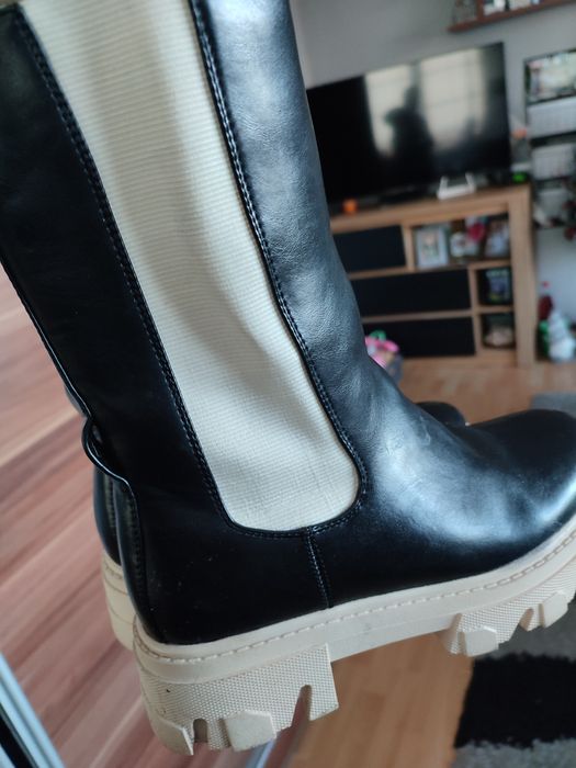 Czarne botki jak nowe