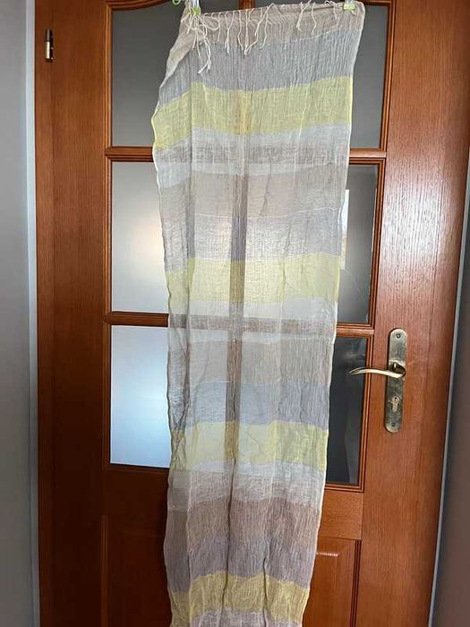 szalik szal apaszka w kratkę checked scarf basic minimal