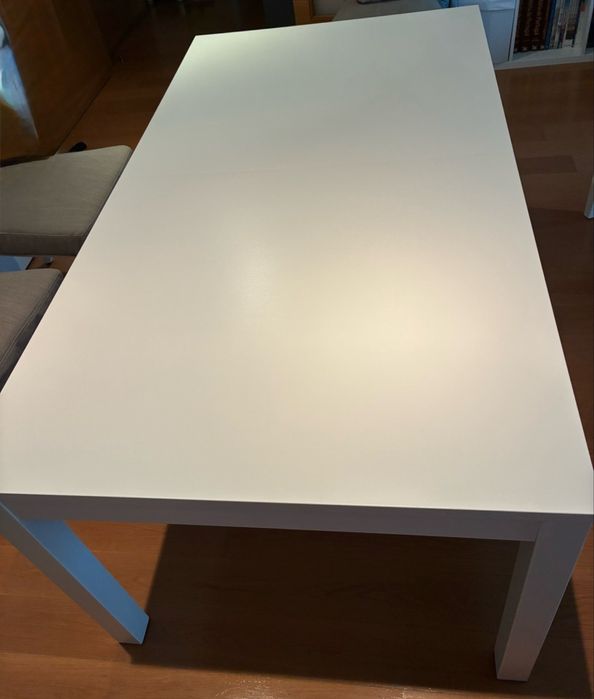 Mesa extensivel, branco, 1.75/2.20/2.65X95 cm