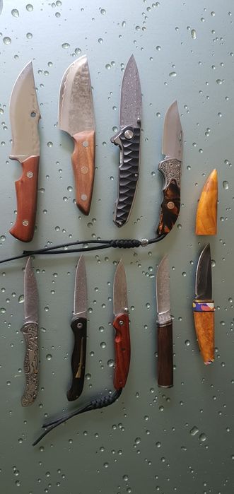 Мисливські вуличні ножі з дамаської сталі