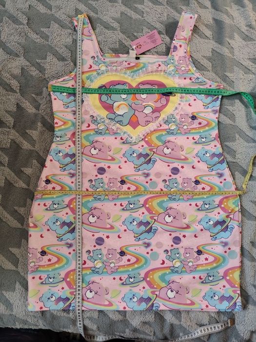 Платье-майка больших размеров с сердечком и мультяшным принтом SHEIN X Care Bears.Новое платье (Plus Size), с биркой.