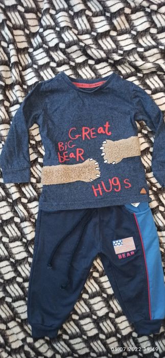 Костюм, комплект, штани, реглан 9-12 m