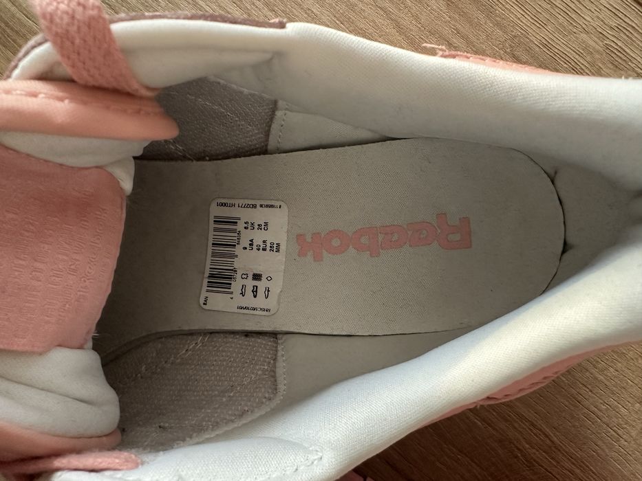 Reebok sneakersy adidasy Classic Leather Pastels Platina Pink White 40