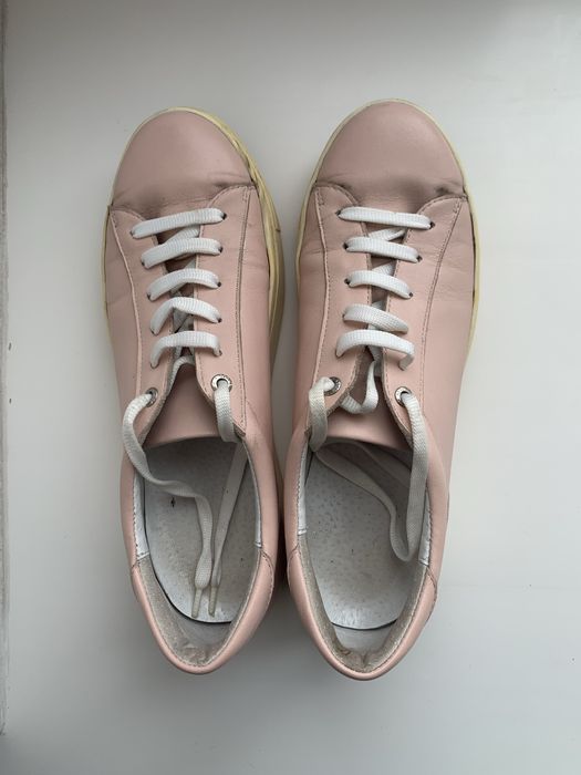 Бесплатно кроссовки кожаные, б/у, размер 37