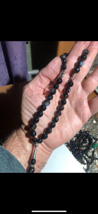 Продам чётки из гагата и агата