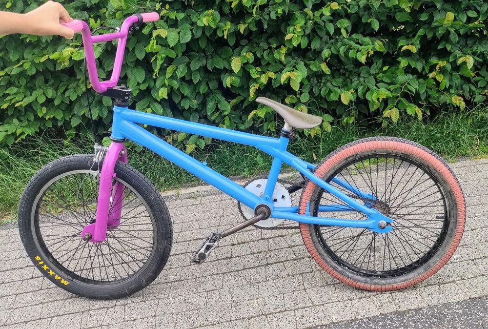 Bmx różowo niebieski