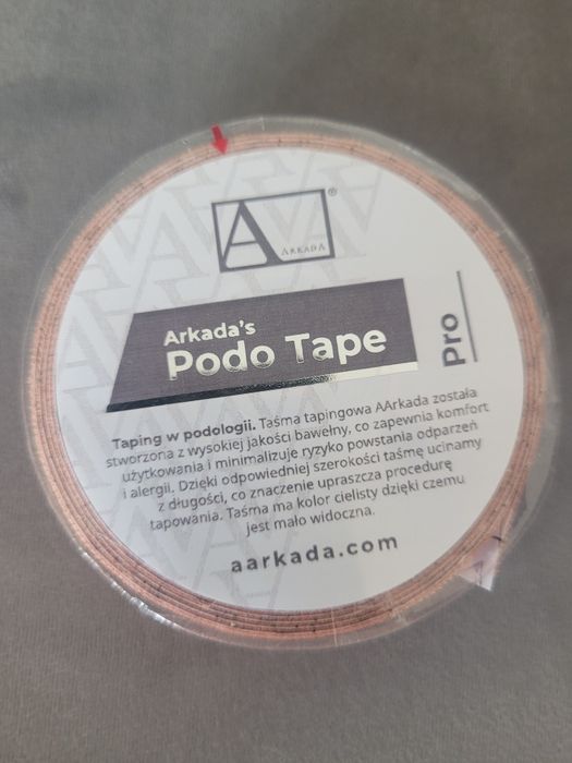 Podologia taśma do tapingu i osłona żelowa na wrastający paznokieć