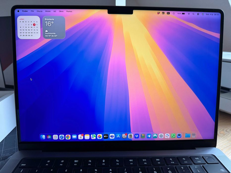 Apple MacBook Pro 14” M3 8GB 512GB Silver – Stan Jak Nowy!