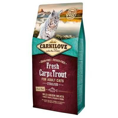 Сухий корм для котів Carnilove Fresh Carp and Trout Sterilised 6 кг