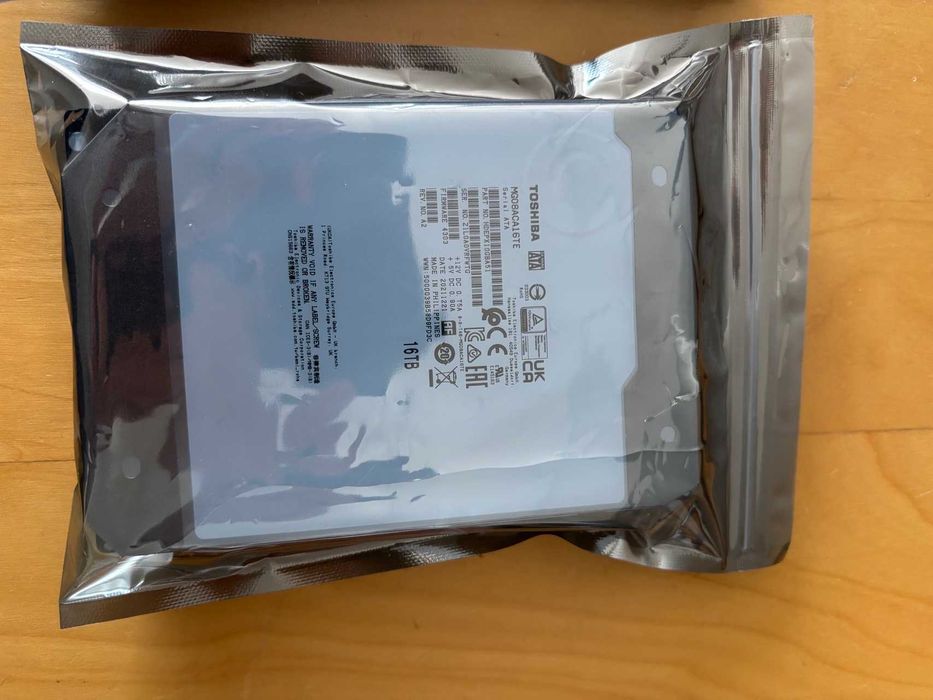 Toshiba 16TB Enterprise Grade Sata HDD