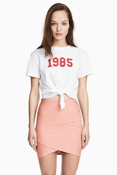 Spódniczka kopertowa różowa H&M Divided rozm. S (36) używana