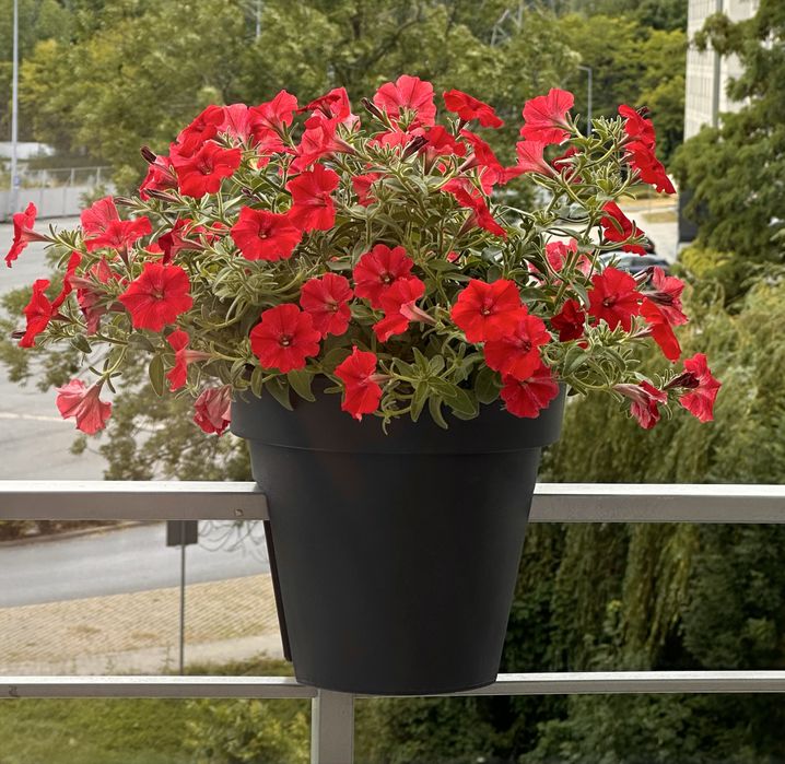 5 doniczek na balkon balustradę