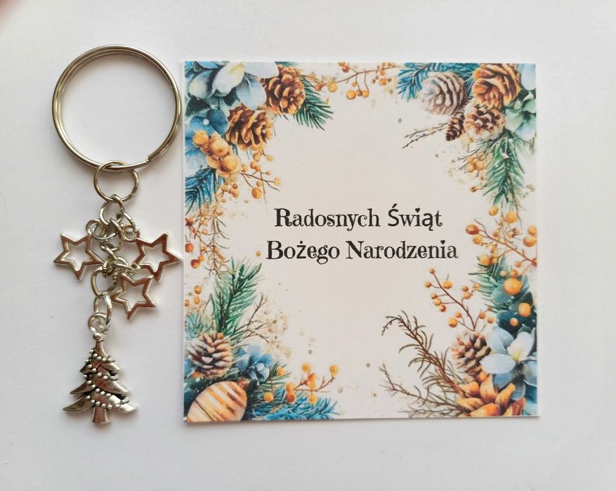 Breloczek święta Prezent choinka śnieżynka