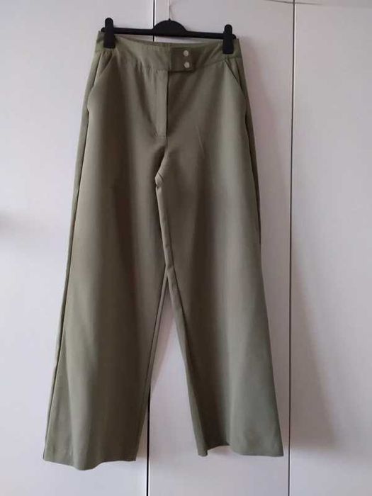 Spodnie khaki 40 L szerokie nogawki
