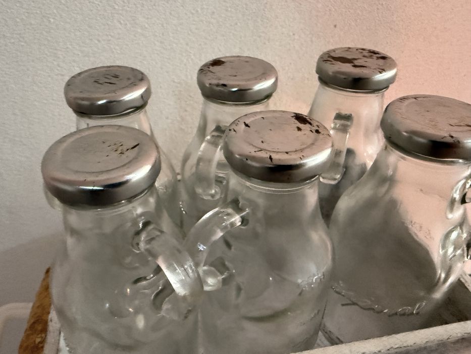 Conjunto de frascos decorativos