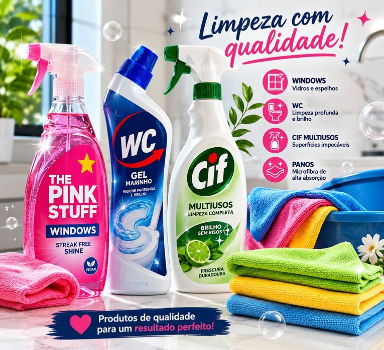 Serviços de limpeza doméstica, residencial e comercial