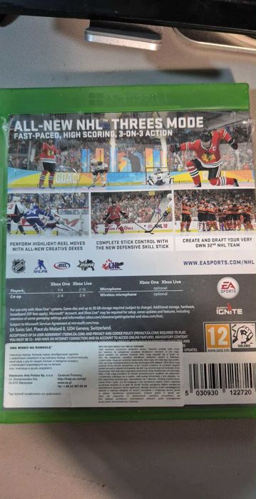 Gra na  XBOX ONE NHL 18 hokej