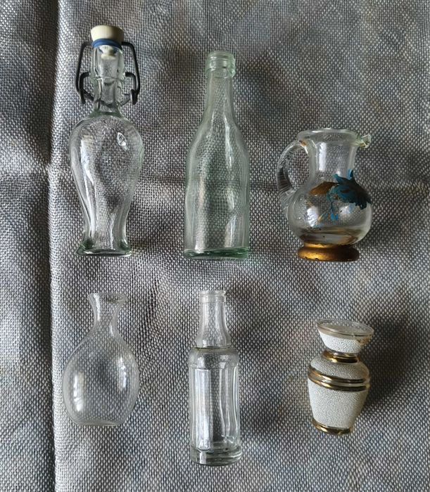 Lote de miniaturas de vidro